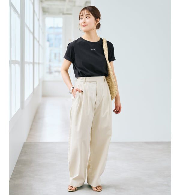 Spick and Span「フレンチロゴプリントTシャツ」|Tシャツ・カットソー|