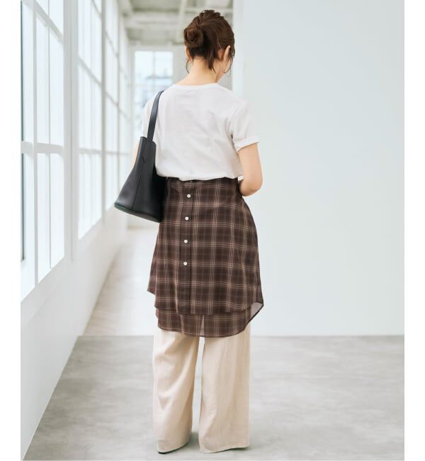 Spick and Span「フレンチロゴプリントTシャツ」|Tシャツ・カットソー|