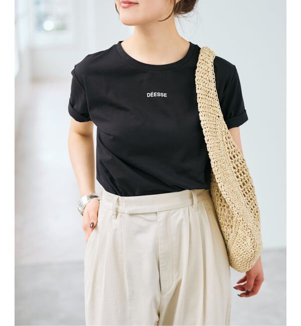 Spick and Span「フレンチロゴプリントTシャツ」|Tシャツ・カットソー|