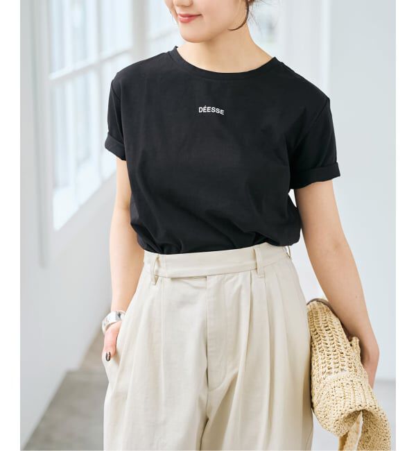 Spick and Span「フレンチロゴプリントTシャツ」|Tシャツ・カットソー|