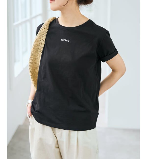Spick and Span「フレンチロゴプリントTシャツ」|Tシャツ・カットソー|