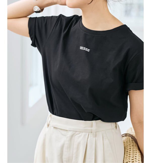 Spick and Span「フレンチロゴプリントTシャツ」|Tシャツ・カットソー|
