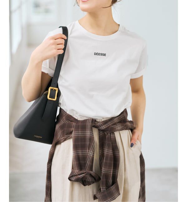 Spick and Span「フレンチロゴプリントTシャツ」|Tシャツ・カットソー|