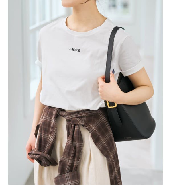 Spick and Span「フレンチロゴプリントTシャツ」|Tシャツ・カットソー|