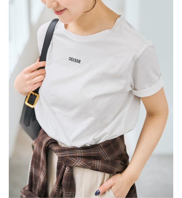 Spick and Span「フレンチロゴプリントTシャツ」|Tシャツ・カットソー|ホワイト