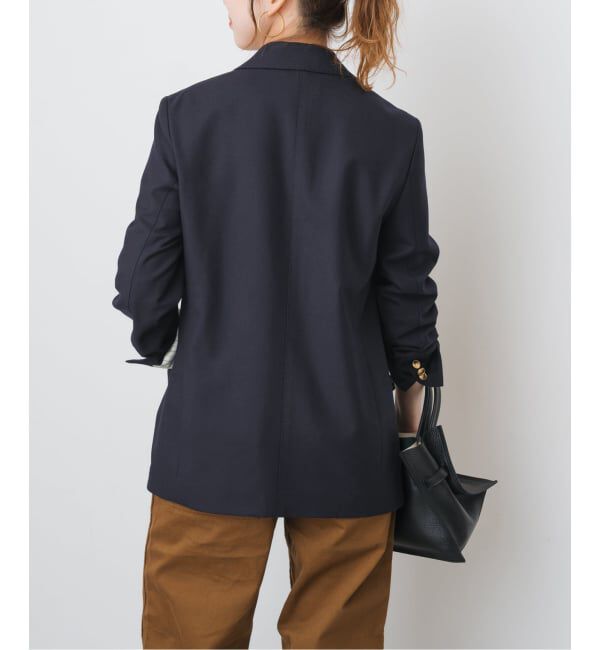 Spick and Span「《追加》ウールブレンドダブルブレストジャケット」|テーラードジャケット|