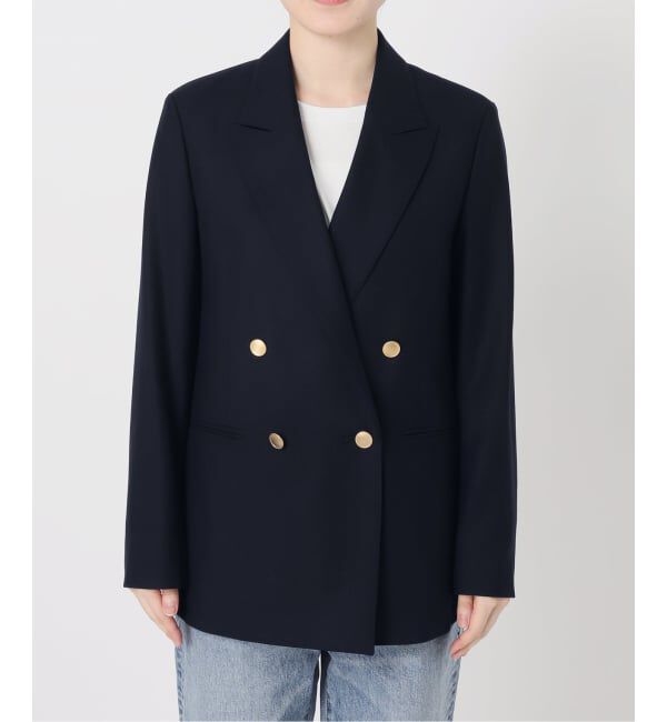 Spick and Span「《追加》ウールブレンドダブルブレストジャケット」|テーラードジャケット|
