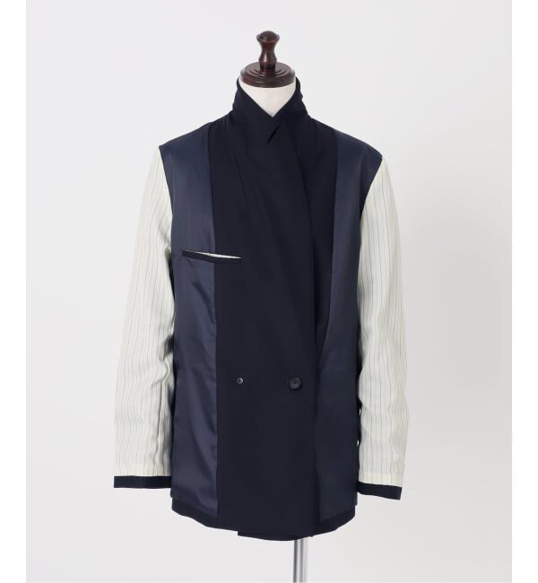 Spick and Span「《追加》ウールブレンドダブルブレストジャケット」|テーラードジャケット|