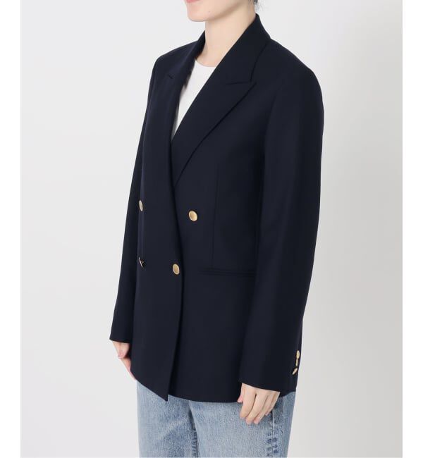 Spick and Span「《追加》ウールブレンドダブルブレストジャケット」|テーラードジャケット|
