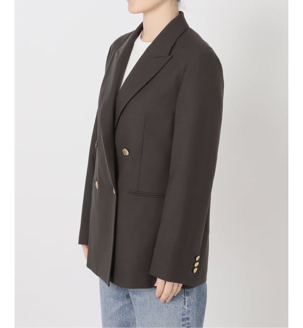 Spick and Span「《追加》ウールブレンドダブルブレストジャケット」|テーラードジャケット|