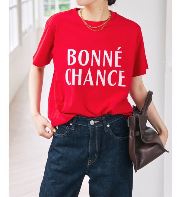 Spick and Span「TRICOMER /トリコメル FRENCH LOGO TEE」|Tシャツ・カットソー|レッド