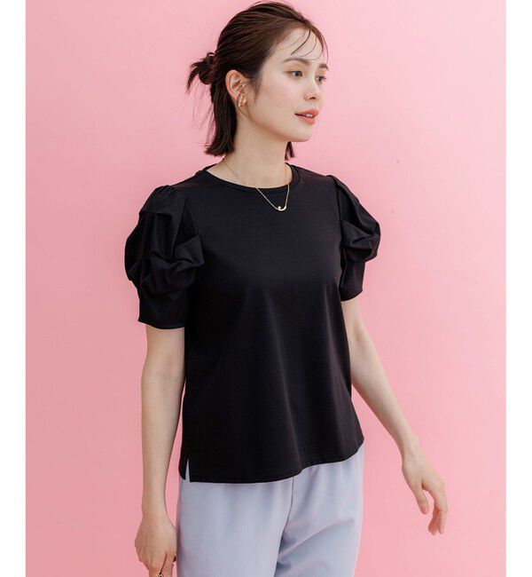 組曲「タッチミースムース ボリュームスリーブ カットソー」|Tシャツ・カットソー|
