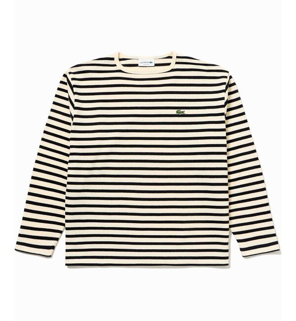 LACOSTE「スクエアネックボーダー長袖Tシャツ」|Tシャツ・カットソー|