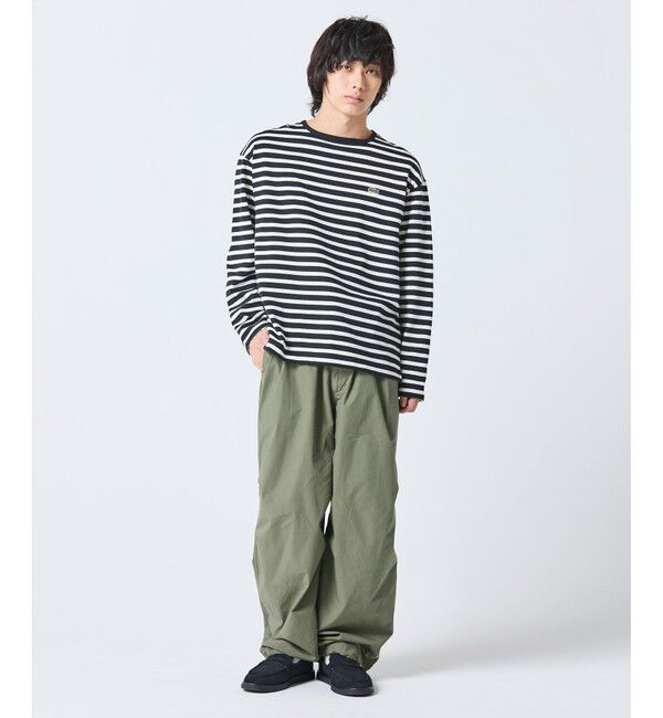LACOSTE「スクエアネックボーダー長袖Tシャツ」|Tシャツ・カットソー|