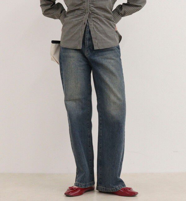 fredy emue「Dual Hem Lace Denim」|デニム|