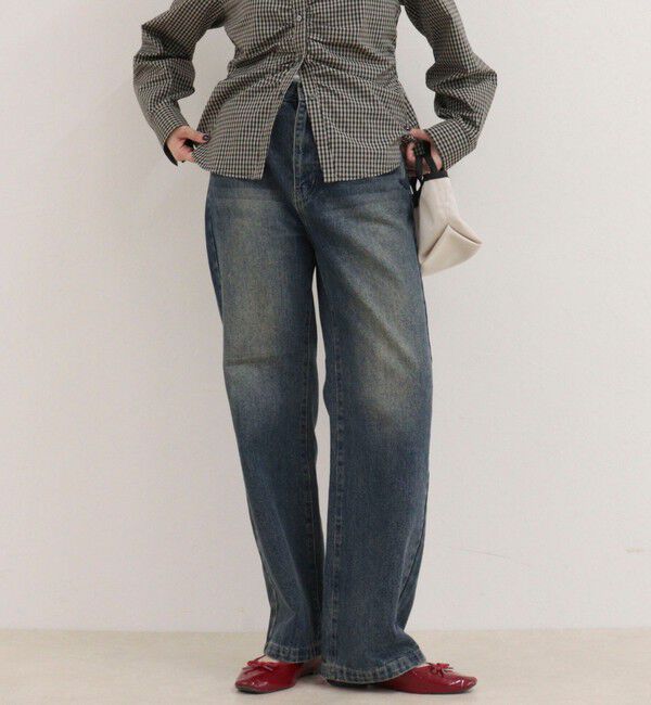 fredy emue「Dual Hem Lace Denim」|デニム|