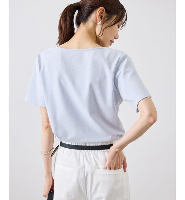 Rope&rsquo;Picnic「ハーフスリーブドレープカットトップス」|Tシャツ・カットソー|