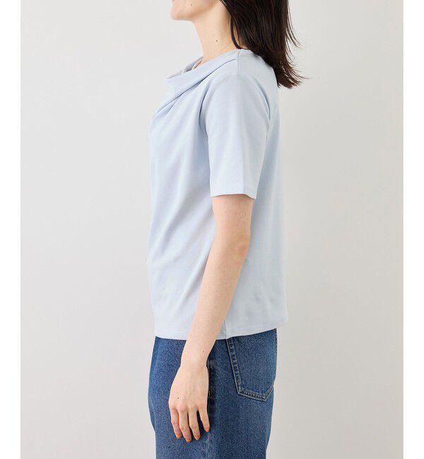 Rope&rsquo;Picnic「ハーフスリーブドレープカットトップス」|Tシャツ・カットソー|