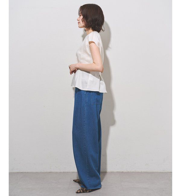 Drawing Numbers「【Drawing Numbers】ラミーサテンペプラムブラウス」|シャツ・ブラウス|