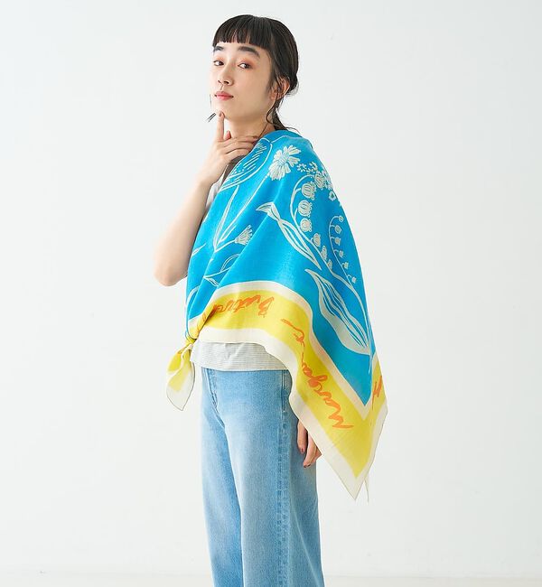 collex「【manipuri/マニプリ】ストールフローラ 120&times;120」|バンダナ・スカーフ|