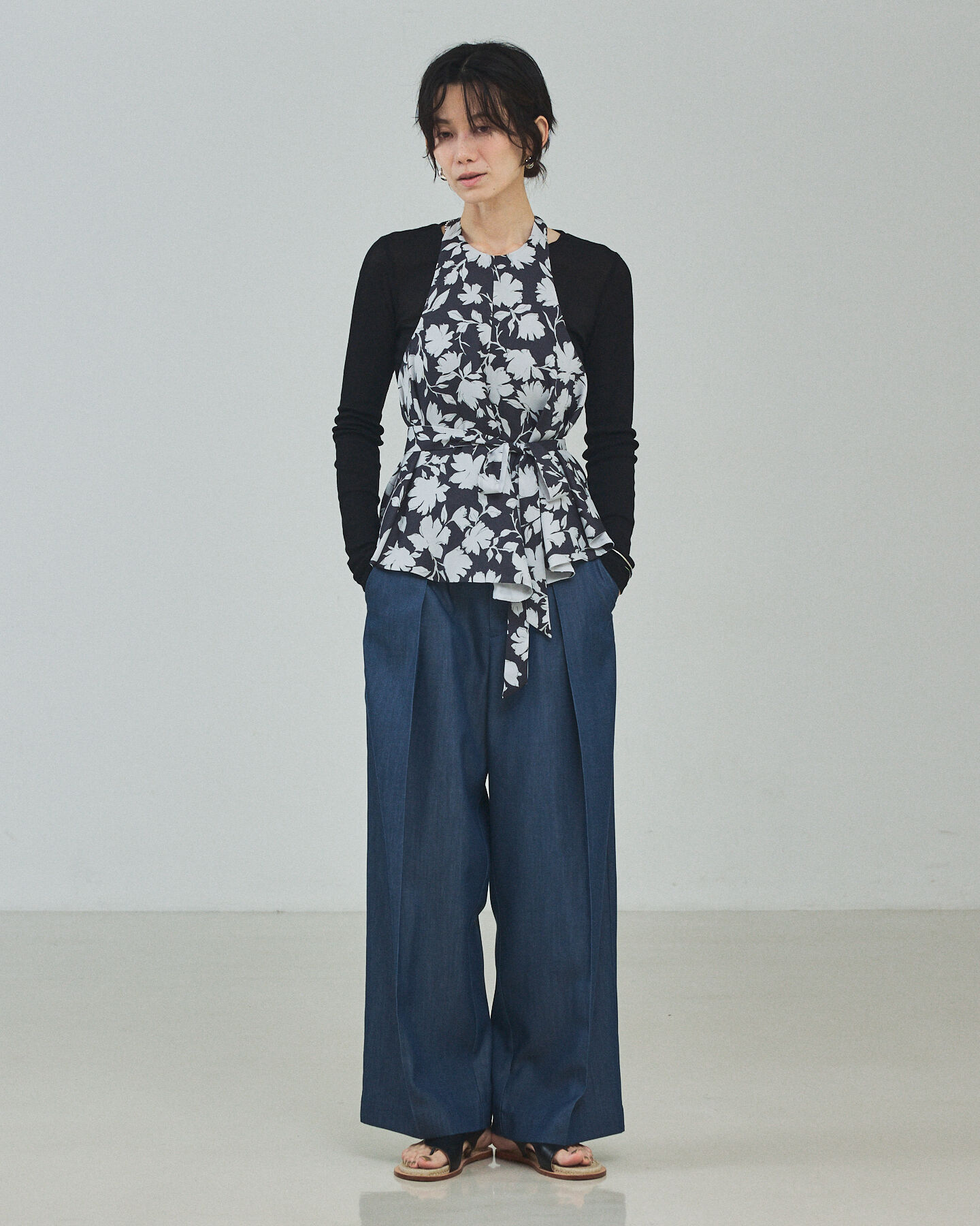 qualite「【Oggi掲載・セットアップ対応】テンセルハイツイストワイドパンツ」|その他|