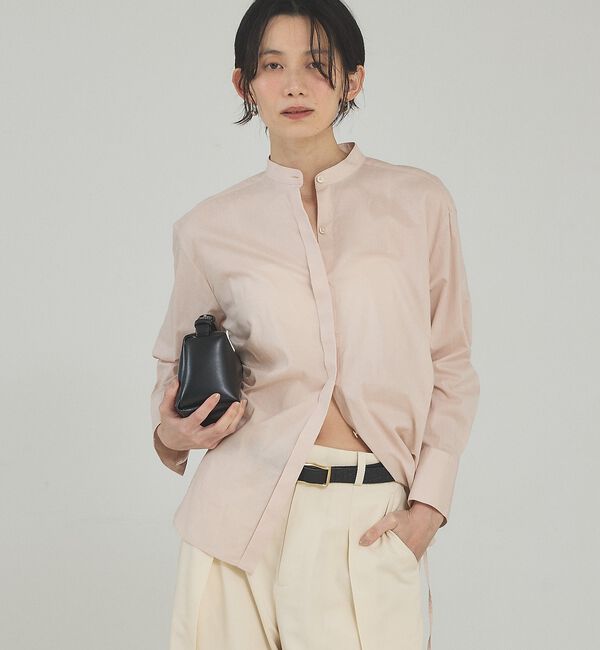 qualite「【シルエット調整可能】ウエストドロストシャツ」|シャツ・ブラウス|