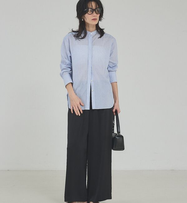 qualite「【シルエット調整可能】ウエストドロストシャツ」|シャツ・ブラウス|