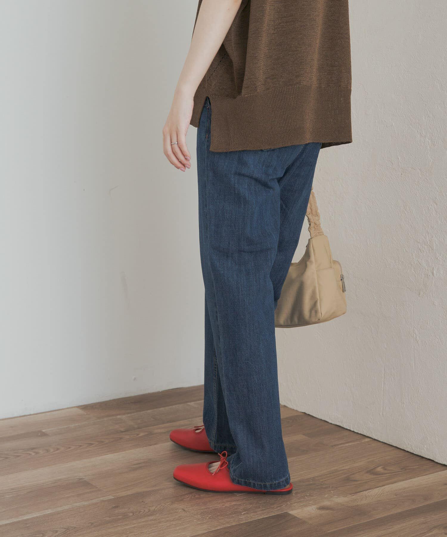 URBAN RESEARCH DOORS「『3サイズ展開』デニムワイドパンツ」|デニム|