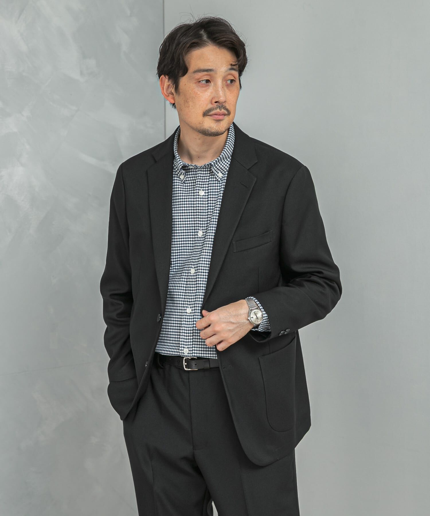 URBAN RESEARCH DOORS「LIFE STYLE TAILOR　ウールライクツイルコンフォータブルジャケット」|その他|ネイビー