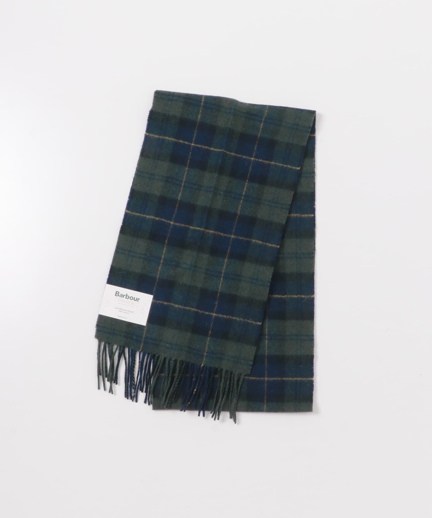 URBAN RESEARCH DOORS「Barbour　TARTAN LAMBSWOOL SCARF」|マフラー|オリーブ