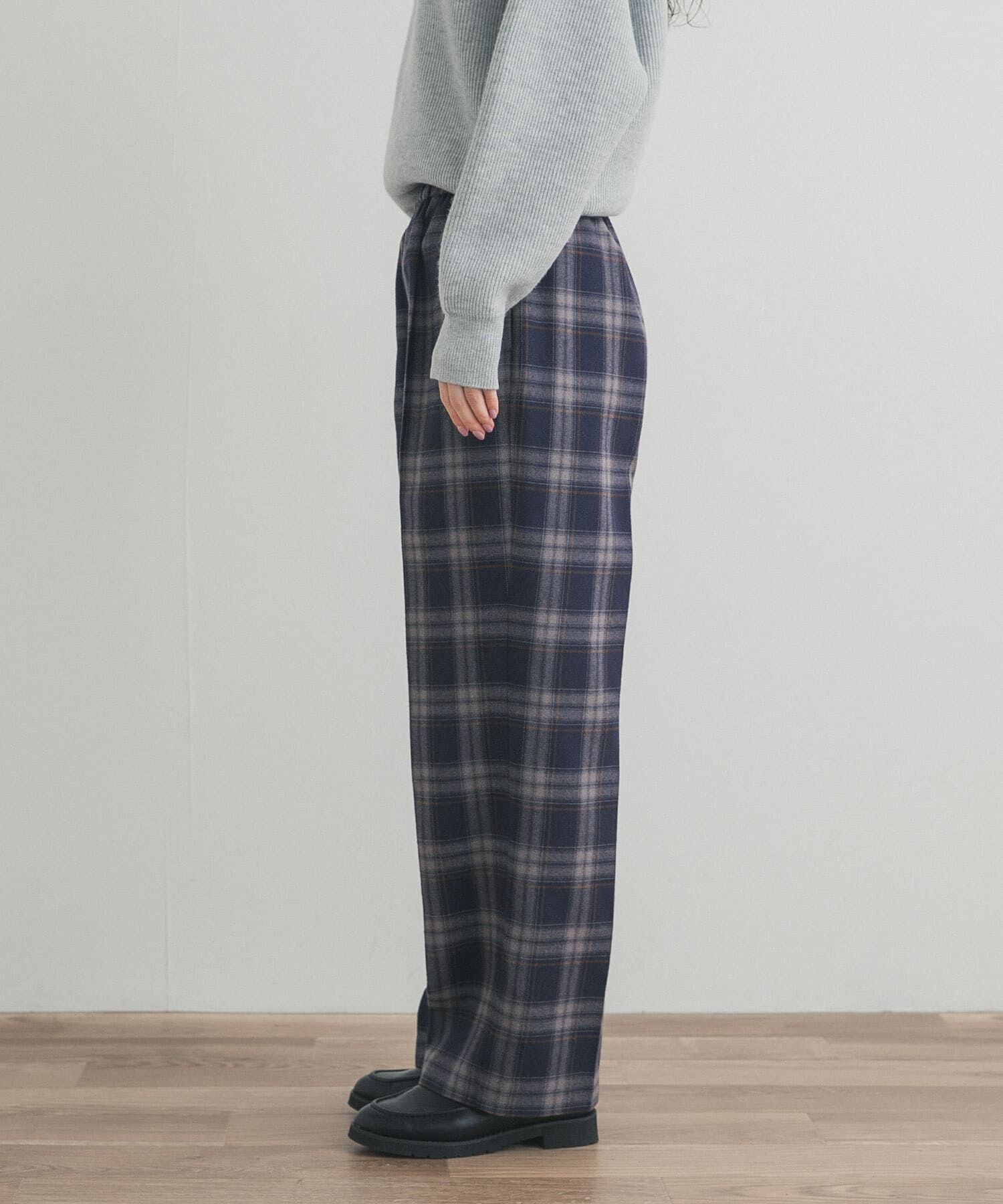 URBAN RESEARCH DOORS「『UR TECH』チェックストレートイージーパンツ」|その他|