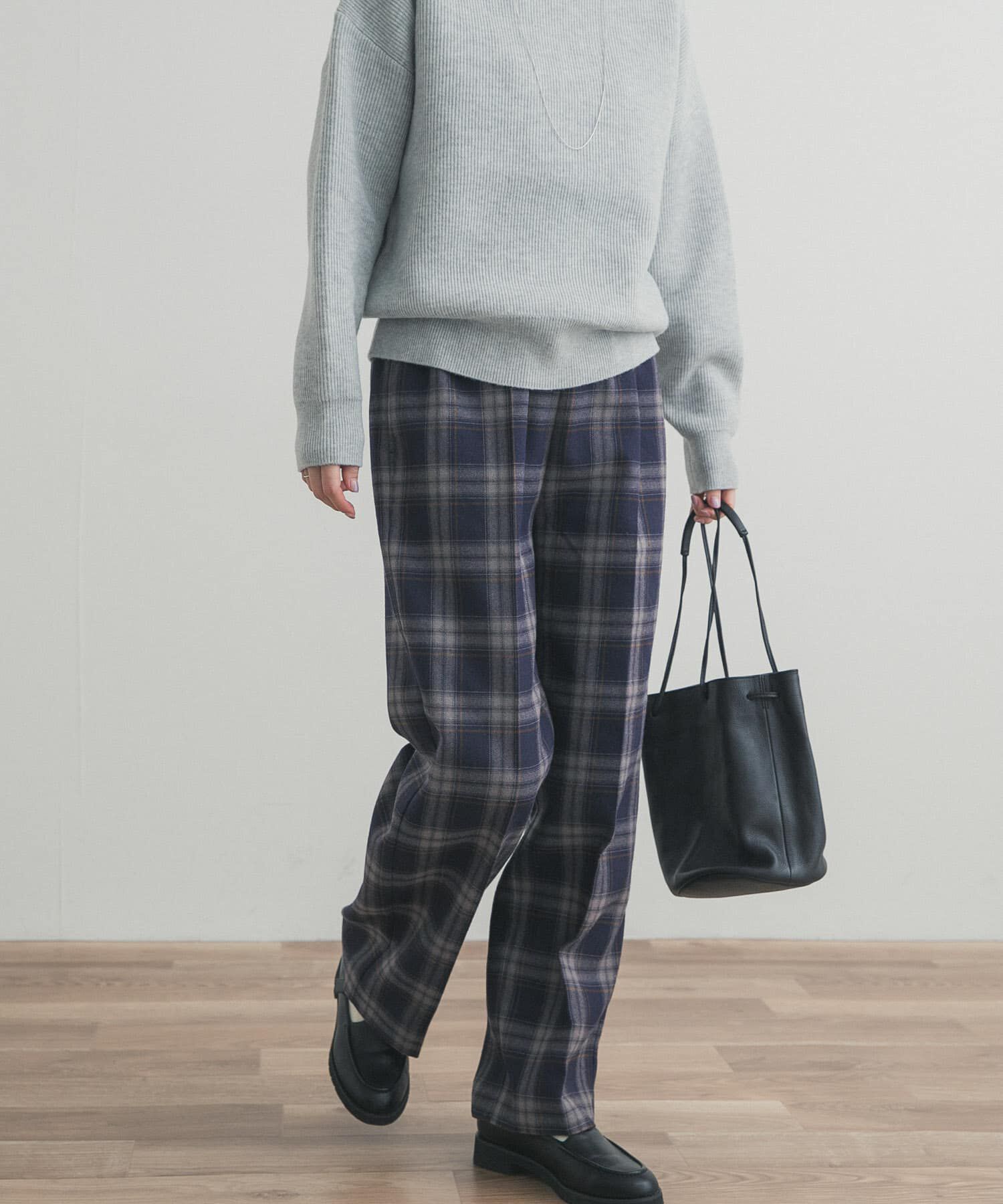 URBAN RESEARCH DOORS「『UR TECH』チェックストレートイージーパンツ」|その他|