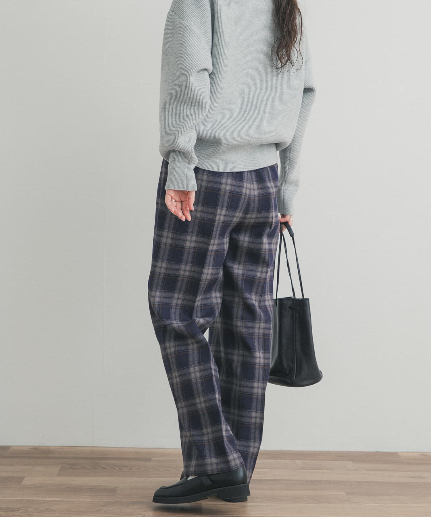 URBAN RESEARCH DOORS「『UR TECH』チェックストレートイージーパンツ」|その他|