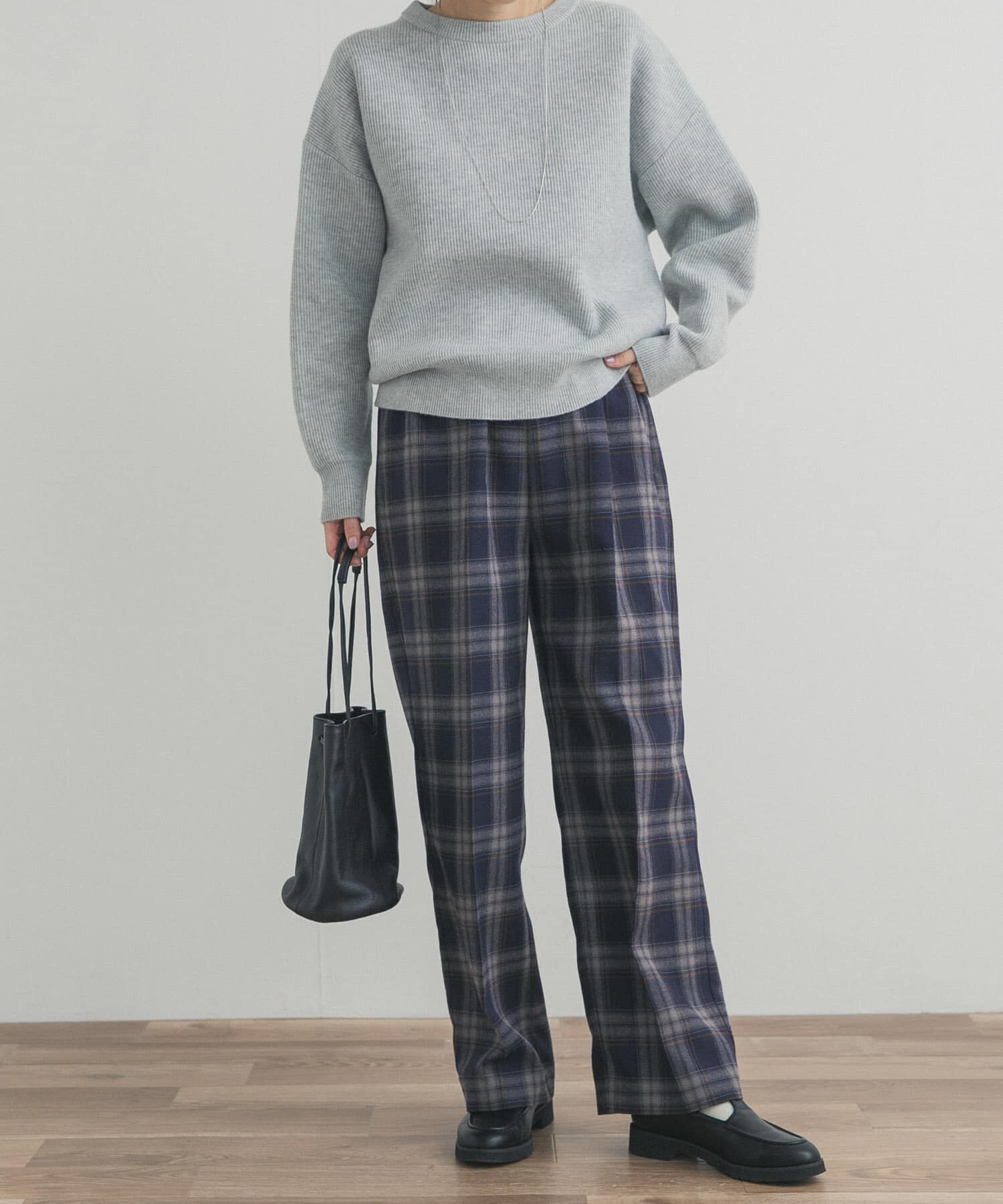 URBAN RESEARCH DOORS「『UR TECH』チェックストレートイージーパンツ」|その他|