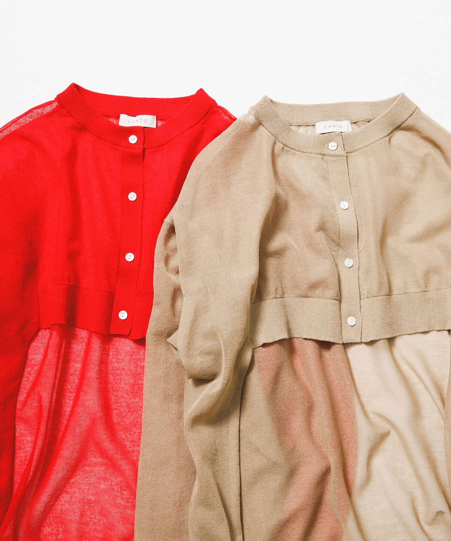 LAATO「sheer cardigan」|カーディガン|