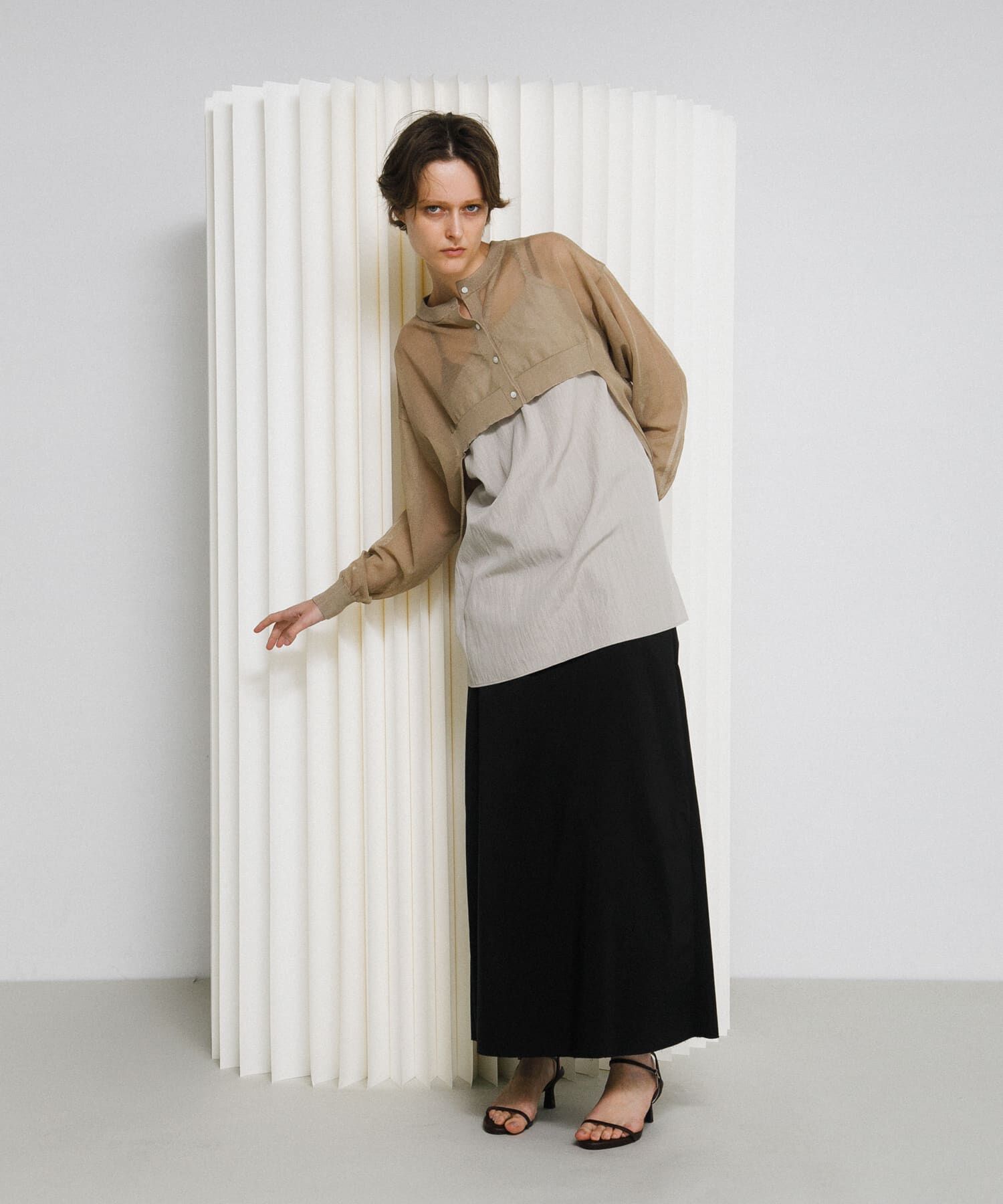 LAATO「sheer cardigan」|カーディガン|