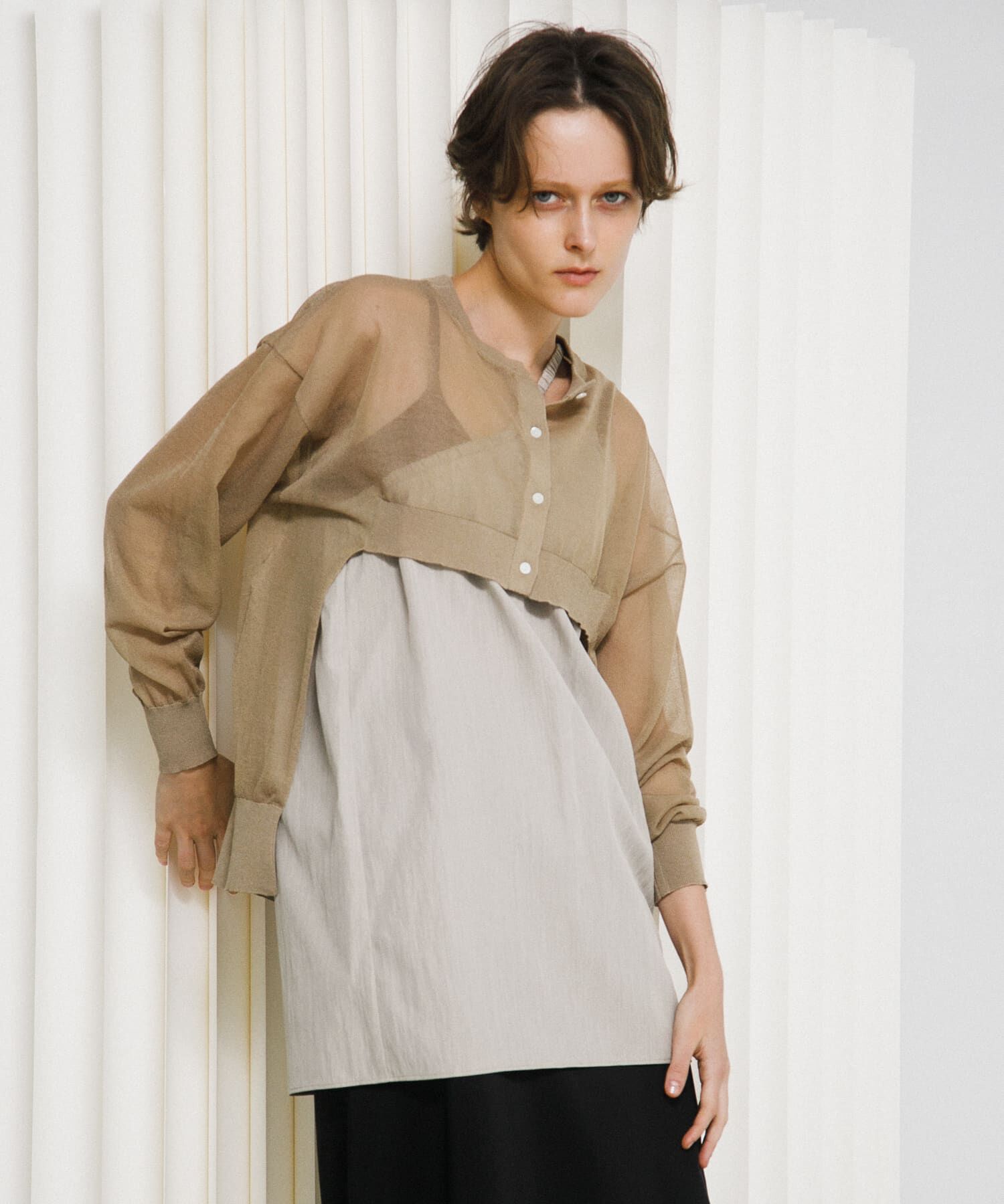 LAATO「sheer cardigan」|カーディガン|
