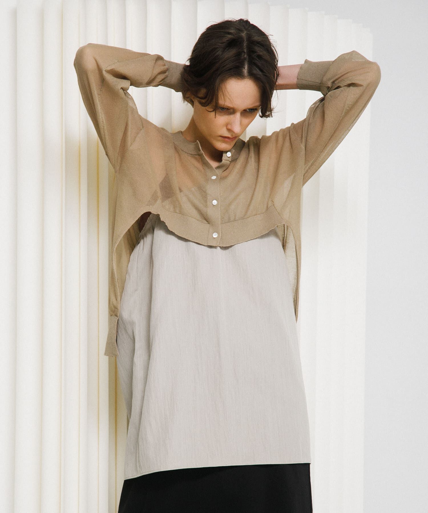 LAATO「sheer cardigan」|カーディガン|