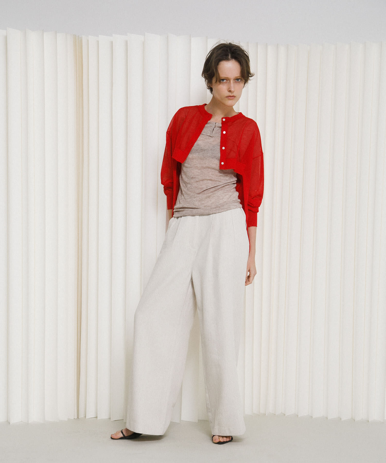 LAATO「sheer cardigan」|カーディガン|