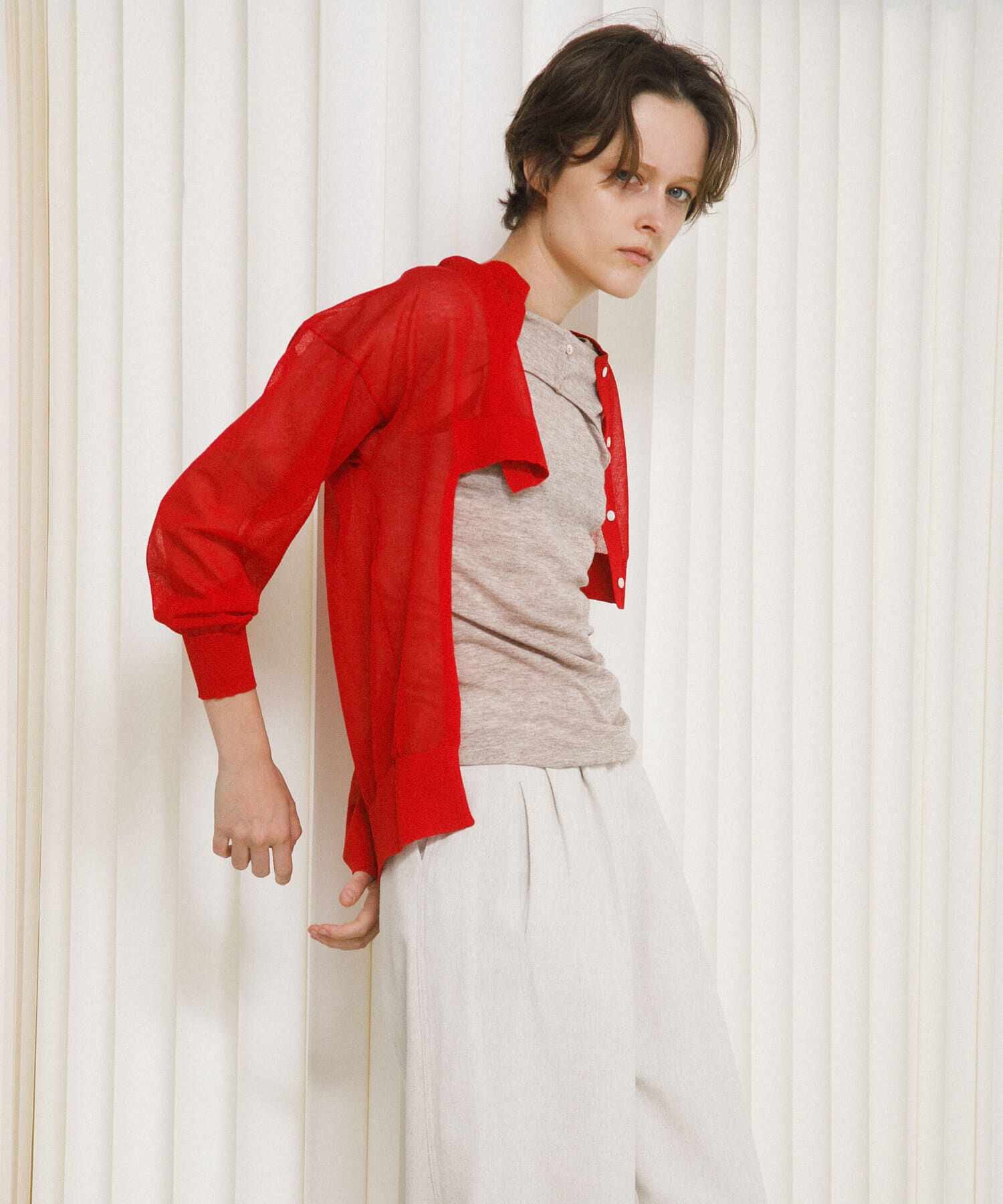 LAATO「sheer cardigan」|カーディガン|