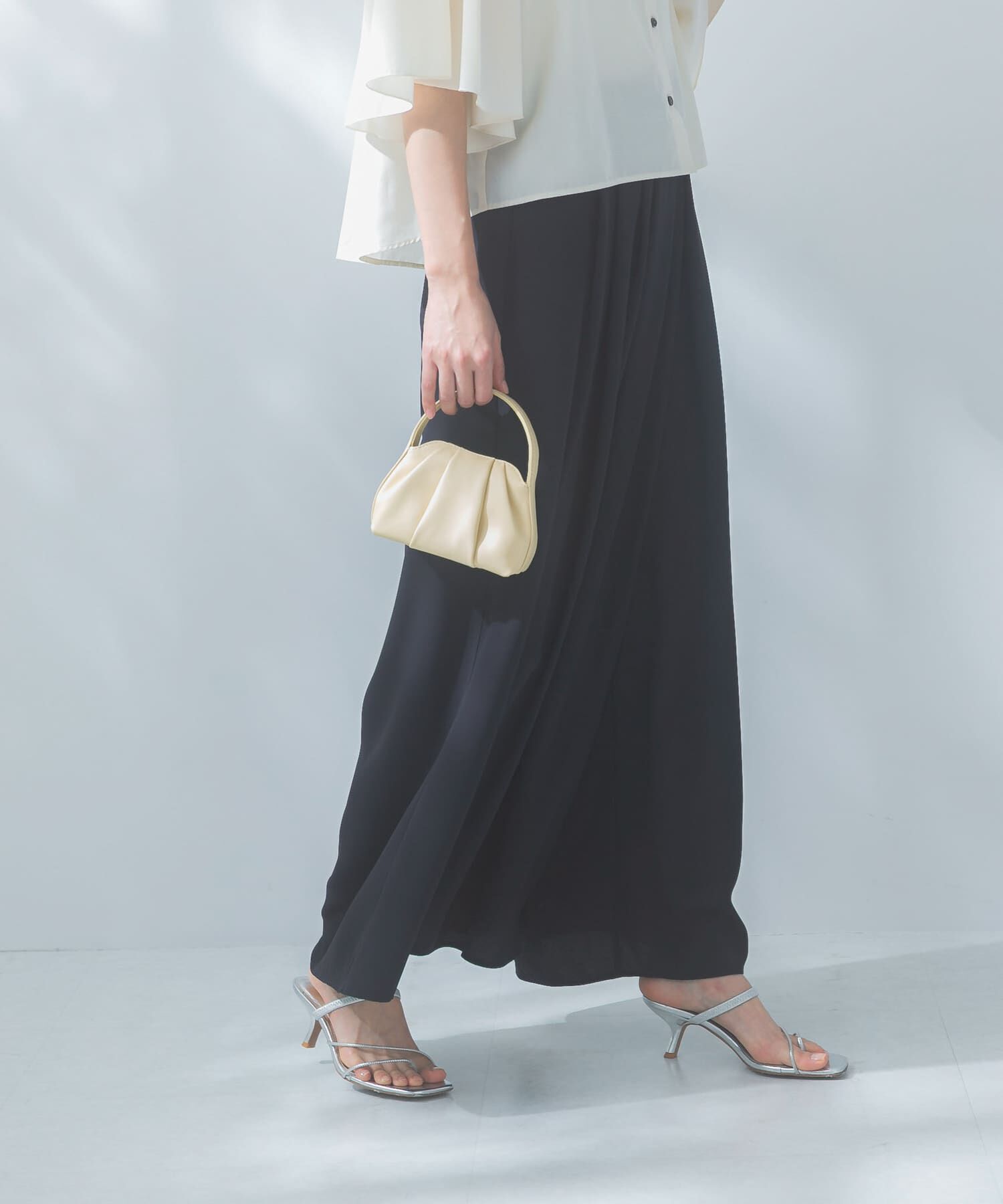 URBAN RESEARCH ROSSO「ジョーゼットタックワイドパンツ」|その他|