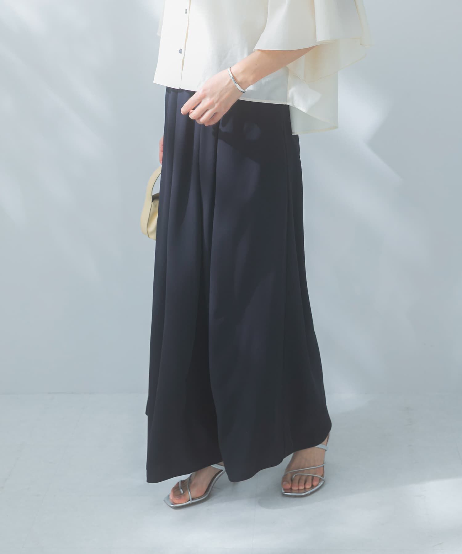 URBAN RESEARCH ROSSO「ジョーゼットタックワイドパンツ」|その他|