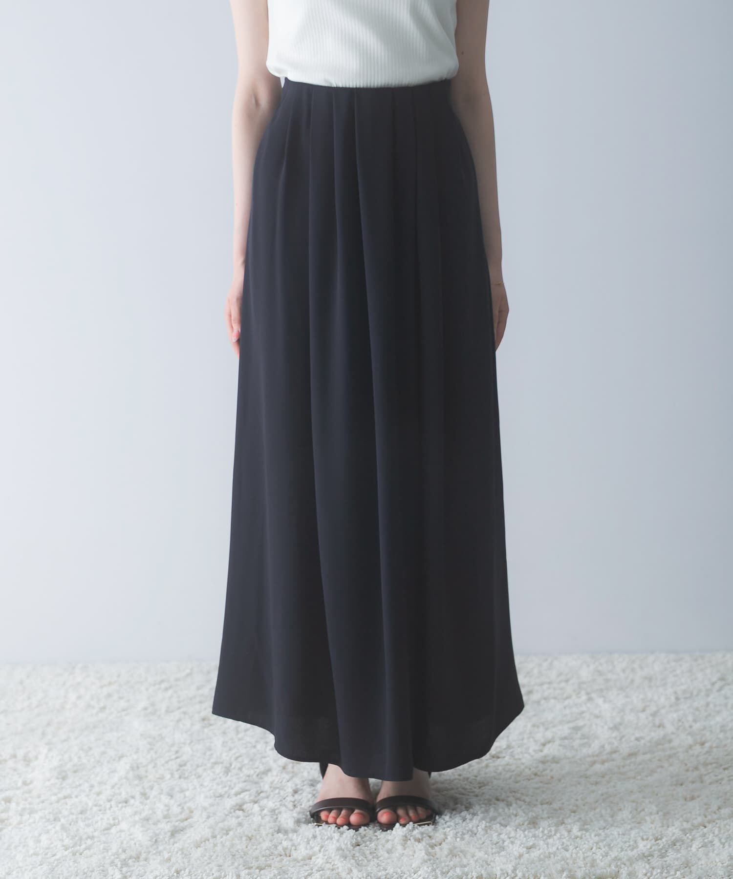 URBAN RESEARCH ROSSO「ジョーゼットタックワイドパンツ」|その他|