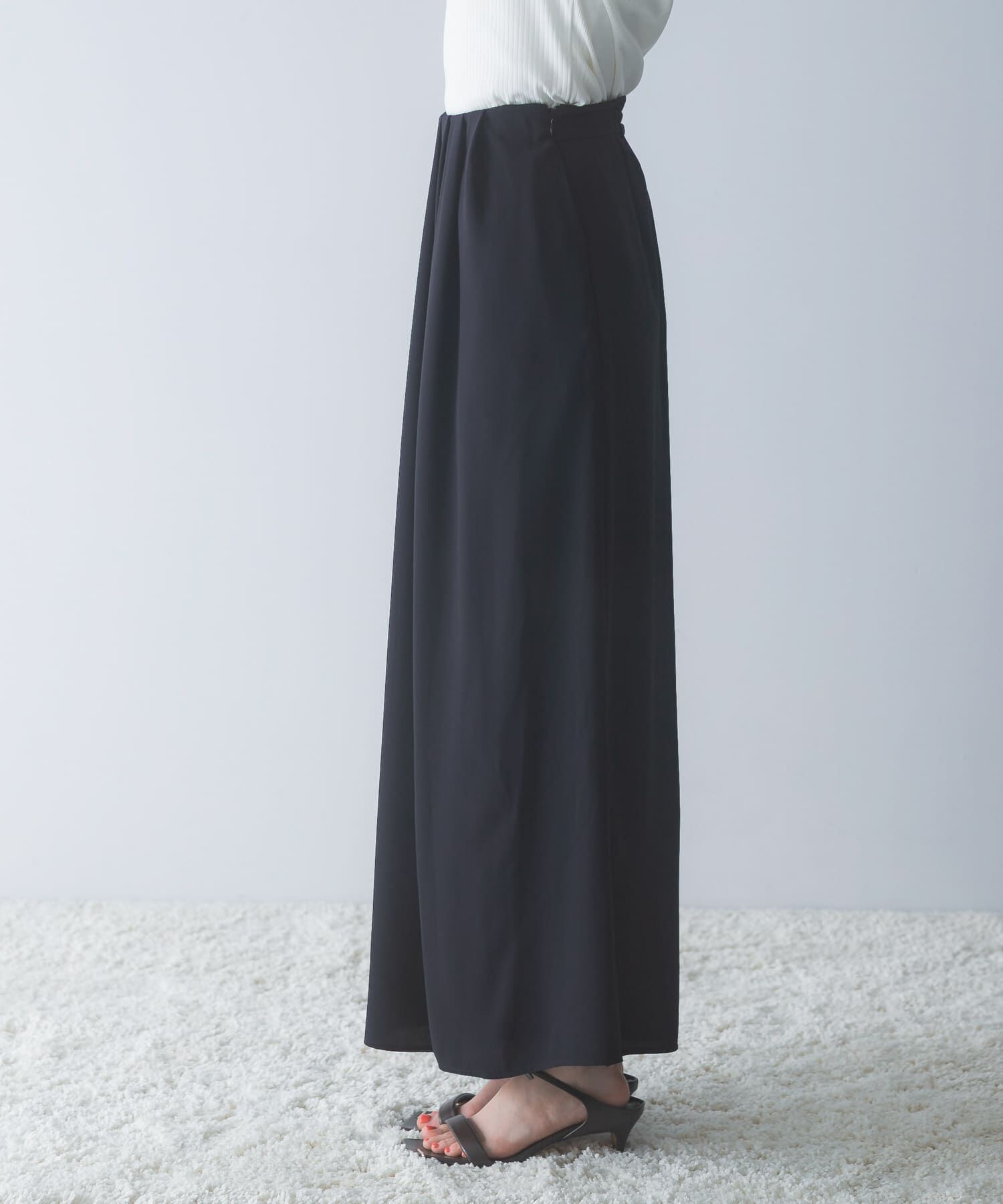 URBAN RESEARCH ROSSO「ジョーゼットタックワイドパンツ」|その他|