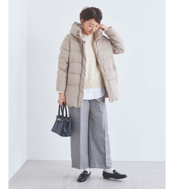 le.coeur blanc「ヘリンボーンタックワイドパンツ」|その他|