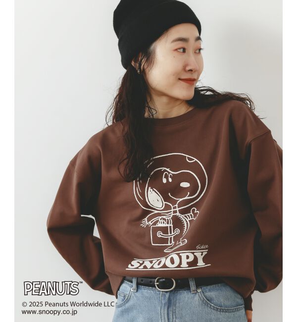  「【PEANUTS】ヴィンテージライクスウェット」|スウェット・ジャージ|ブラウン