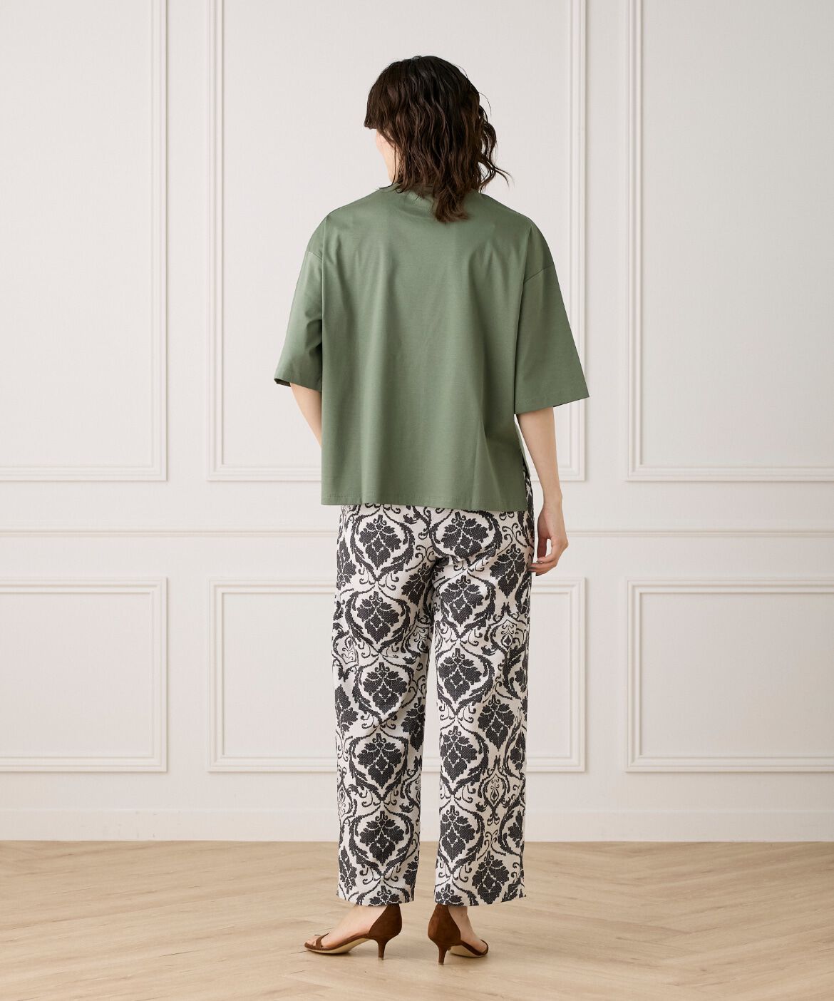 7-IDconcept.「《大きいサイズ》五分袖Tシャツ《接触冷感》」|Tシャツ・カットソー|