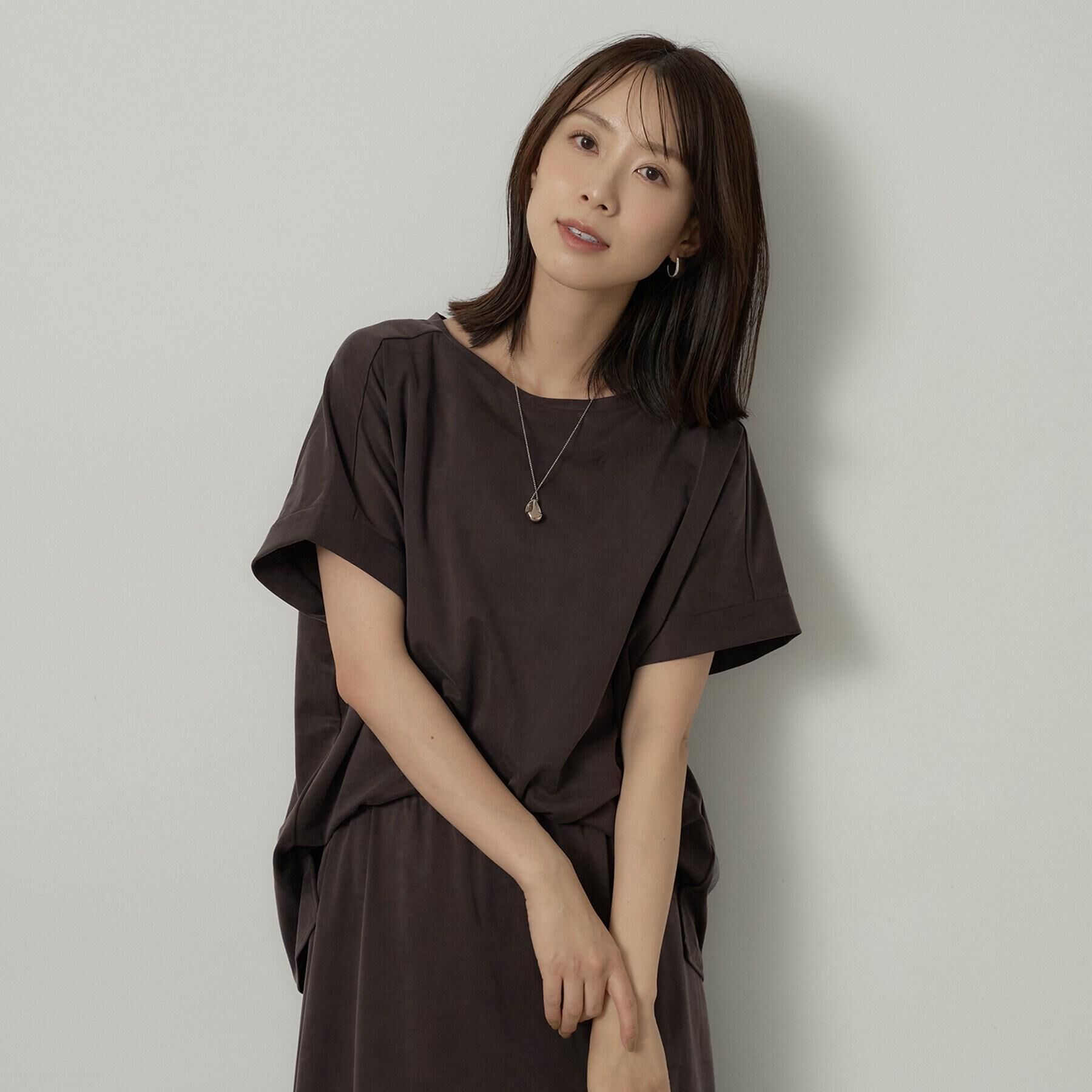 UNTITLED「【セットアップ可/接触冷感】ヴィンテージライクドルマンカットソー」|Tシャツ・カットソー|