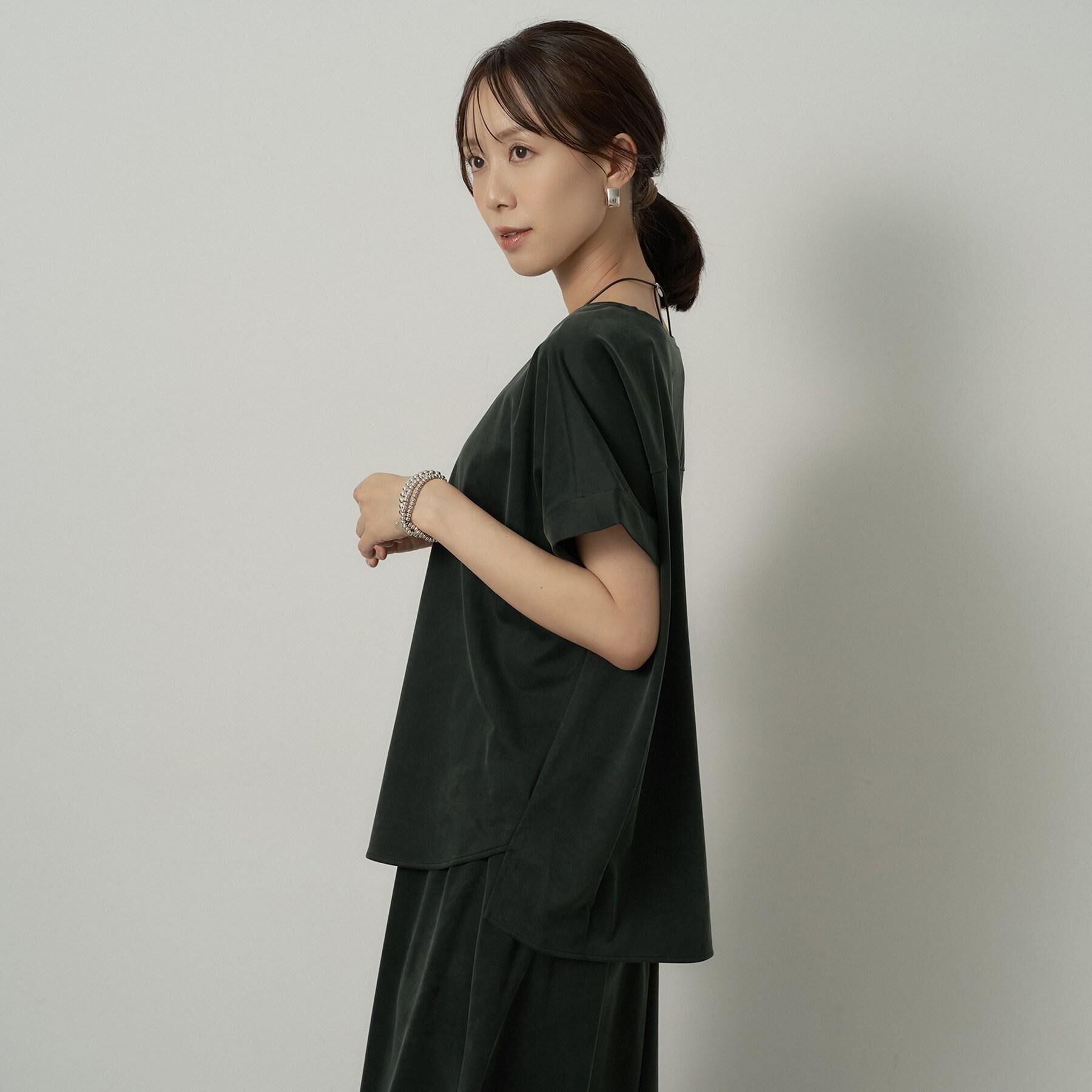 UNTITLED「【セットアップ可/接触冷感】ヴィンテージライクドルマンカットソー」|Tシャツ・カットソー|