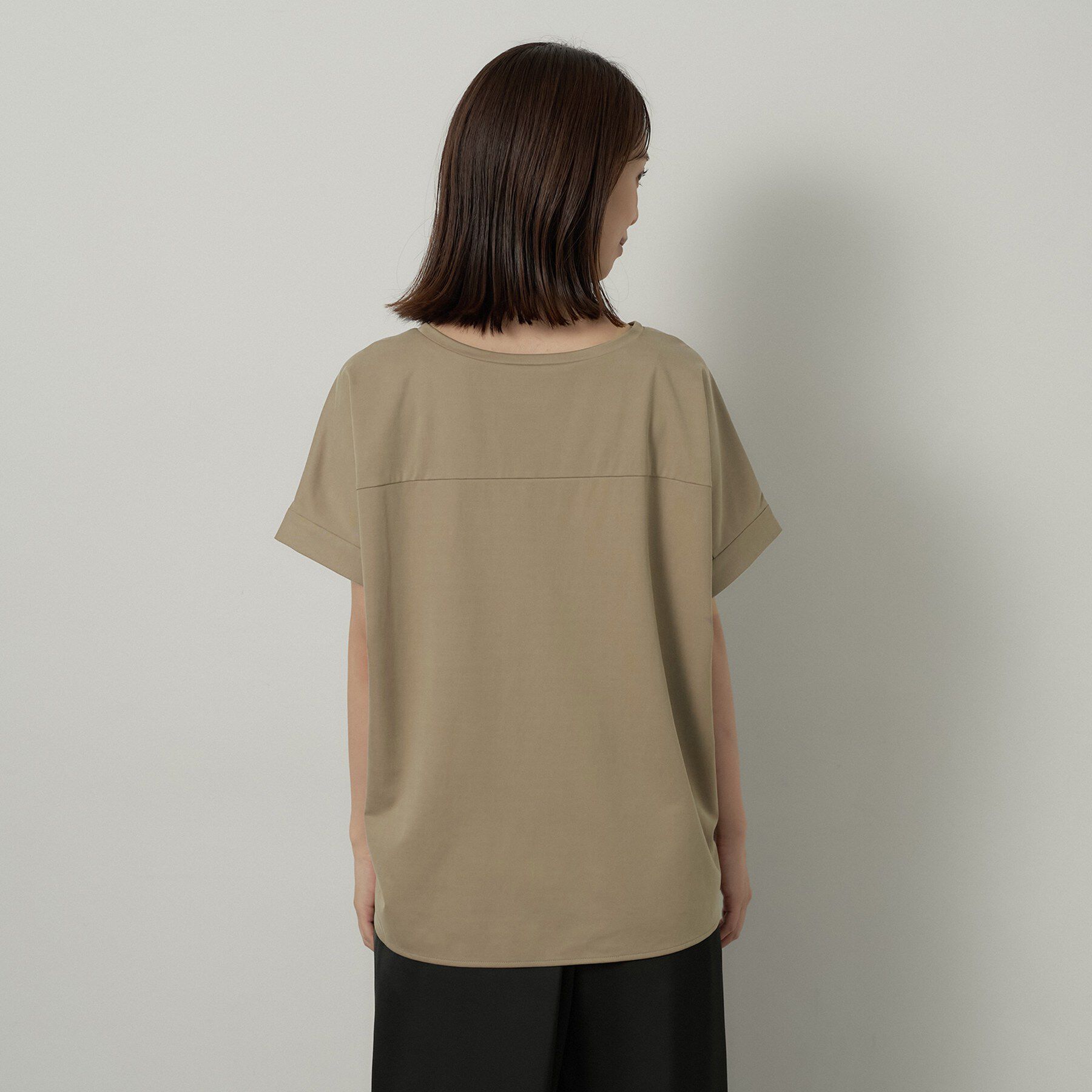 UNTITLED「【セットアップ可/接触冷感】ヴィンテージライクドルマンカットソー」|Tシャツ・カットソー|